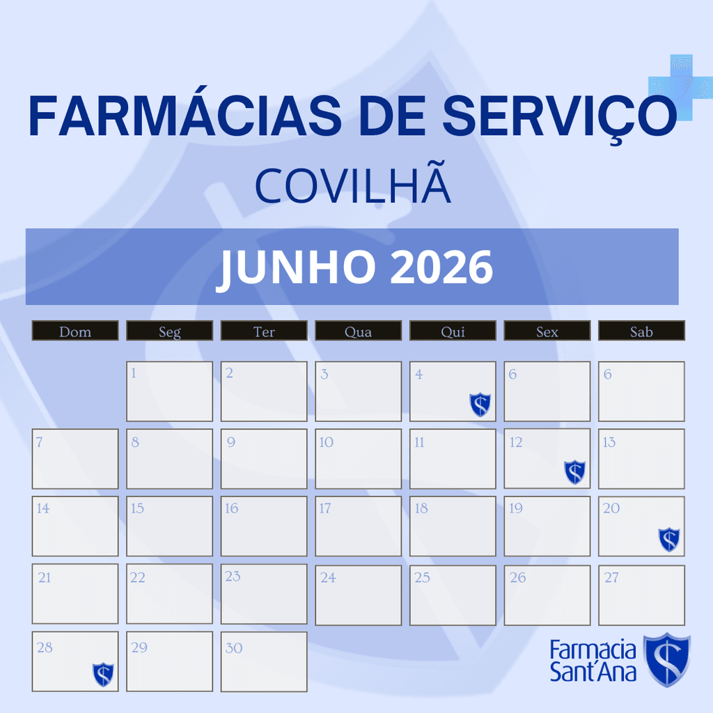 Farmácias de Serviço Covilhã | Junho 2026