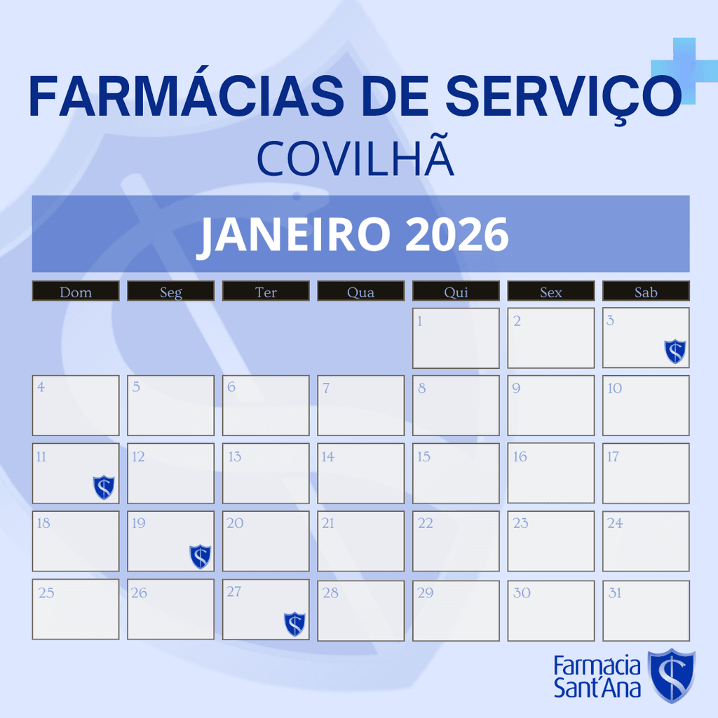 Farmácias de Serviço Covilhã | Janeiro 2026