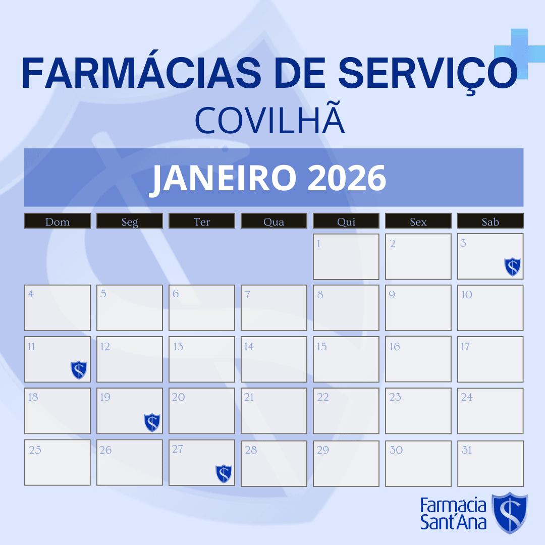 Farmácias de Serviço Covilhã | Janeiro 2026