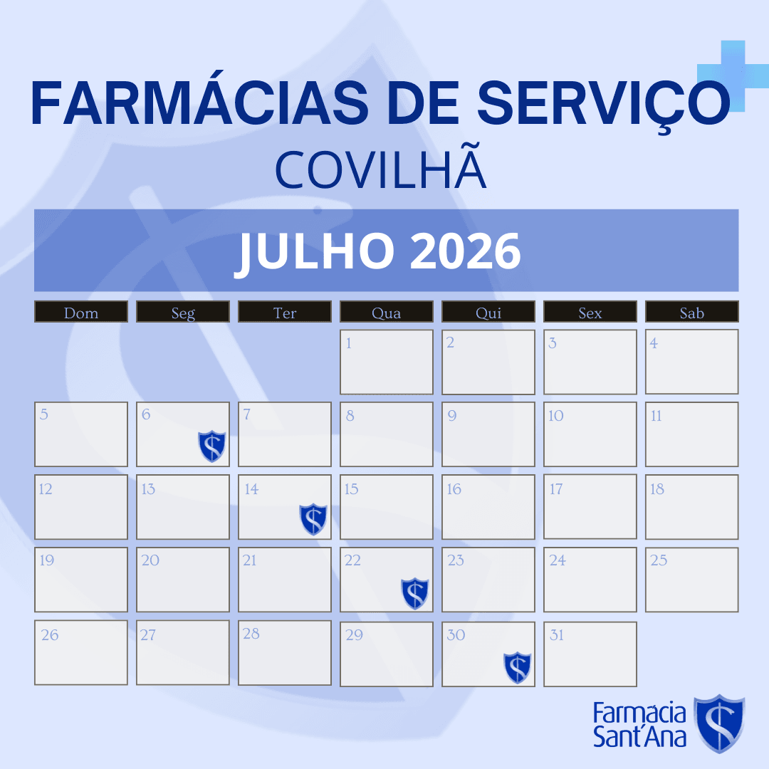 Farmácias de Serviço Covilhã | Julho 2026