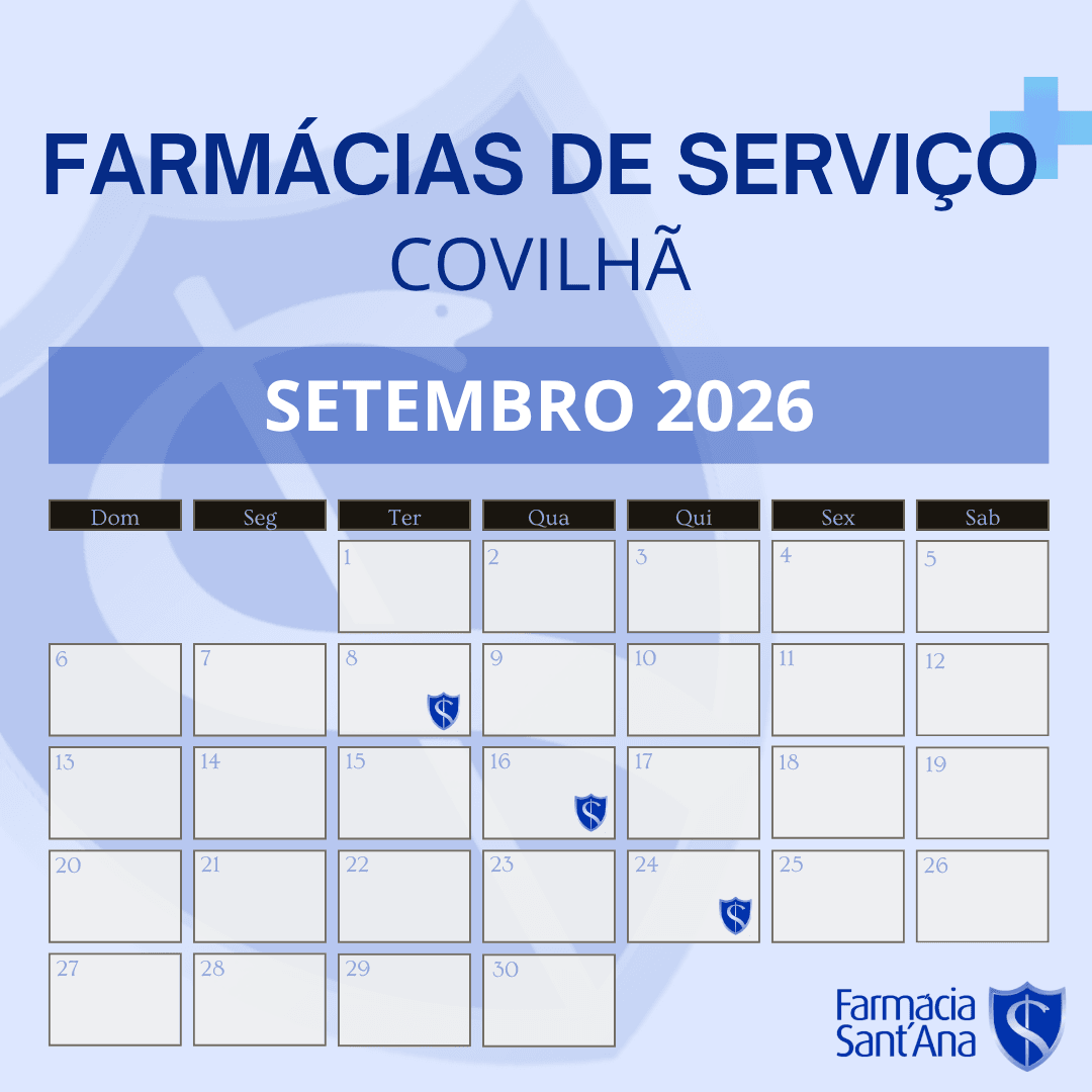 Farmácias de Serviço Covilhã | Setembro 2026