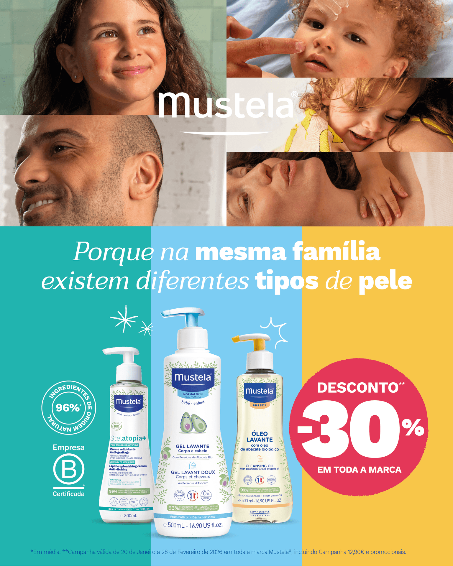 Promoção Especial Mustela | -30% em toda a marca