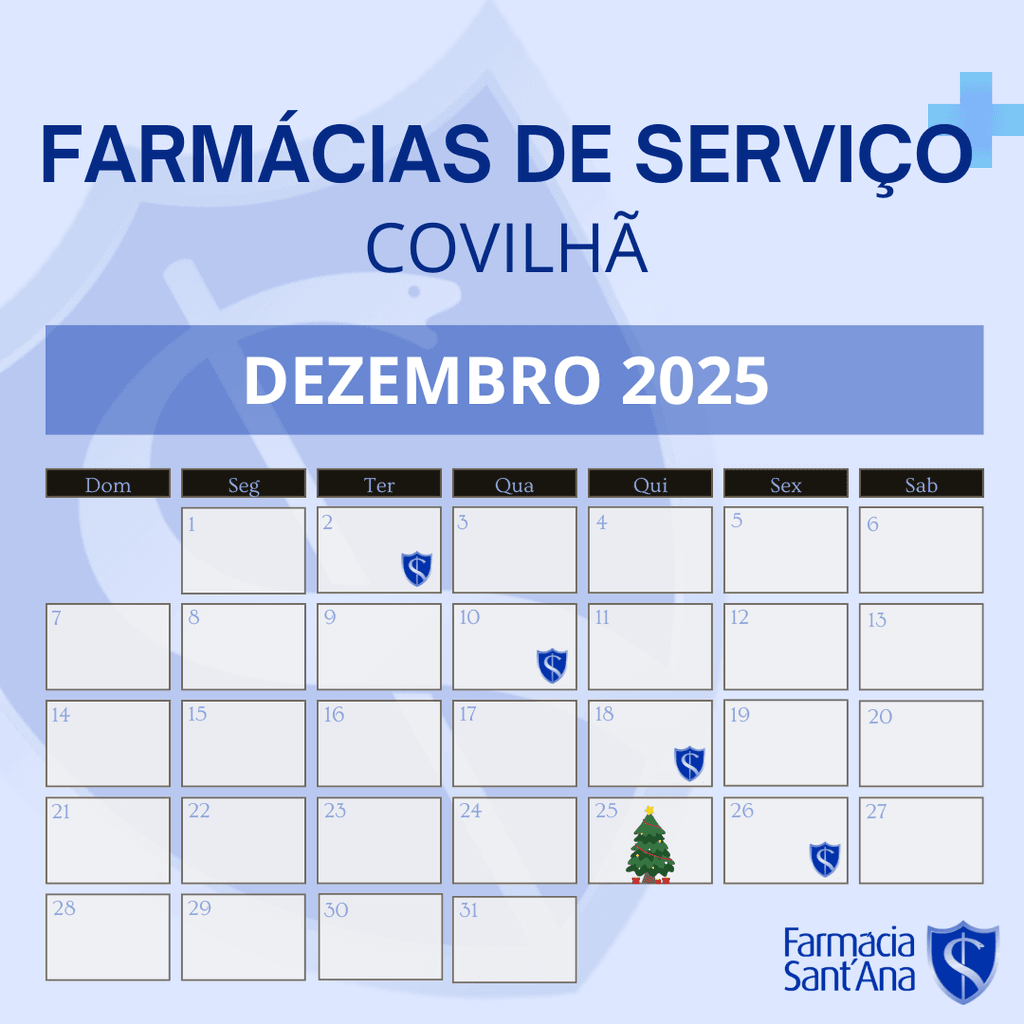 Farmácias de Serviço Covilhã | Dezembro 2025